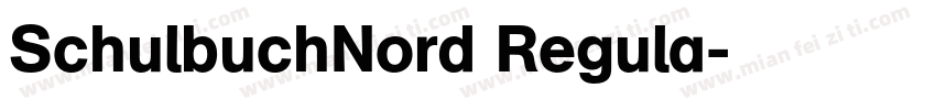 SchulbuchNord Regula字体转换